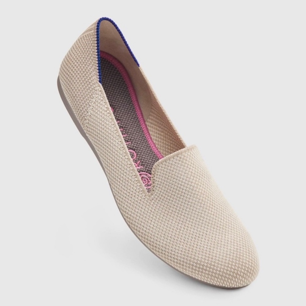 Rothy’s linen double stitch loafers 10.5